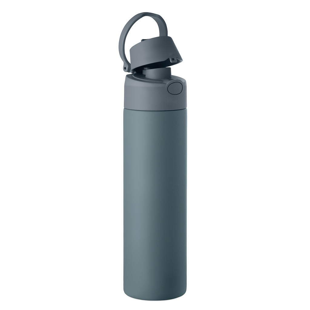 Borraccia in acciaio inox con cannuccia